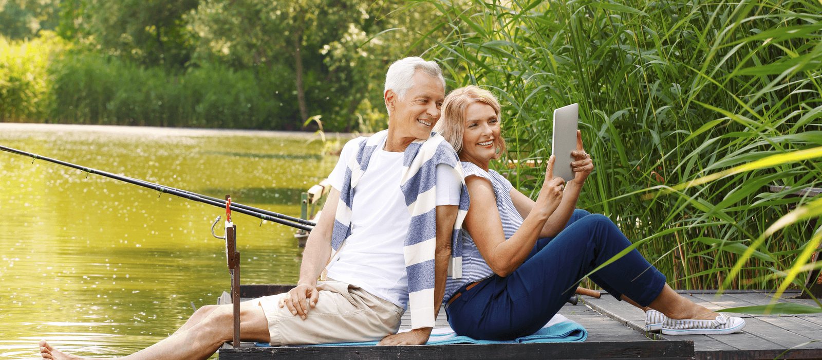 Older couple enjoying retirement together